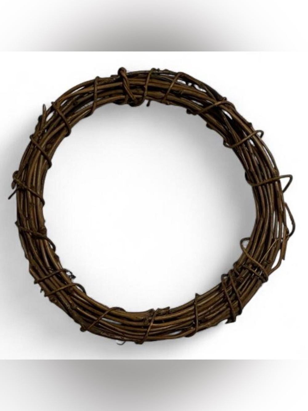 Rustic Brown Grapevine Wreath Natural Holiday Home Decor 18.5"
